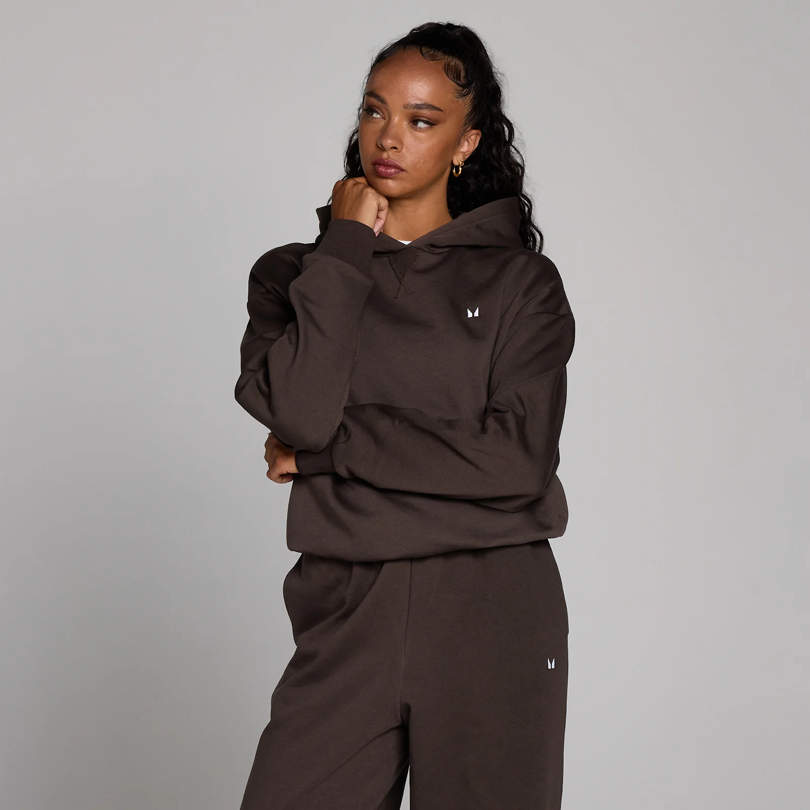 MP Women's Basics Oversized Hoodie - Cacao - M Afbeelding 1
