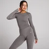 MP Women's Tempo Sheer Ruched Longsleeve Top - Donkere Truffel