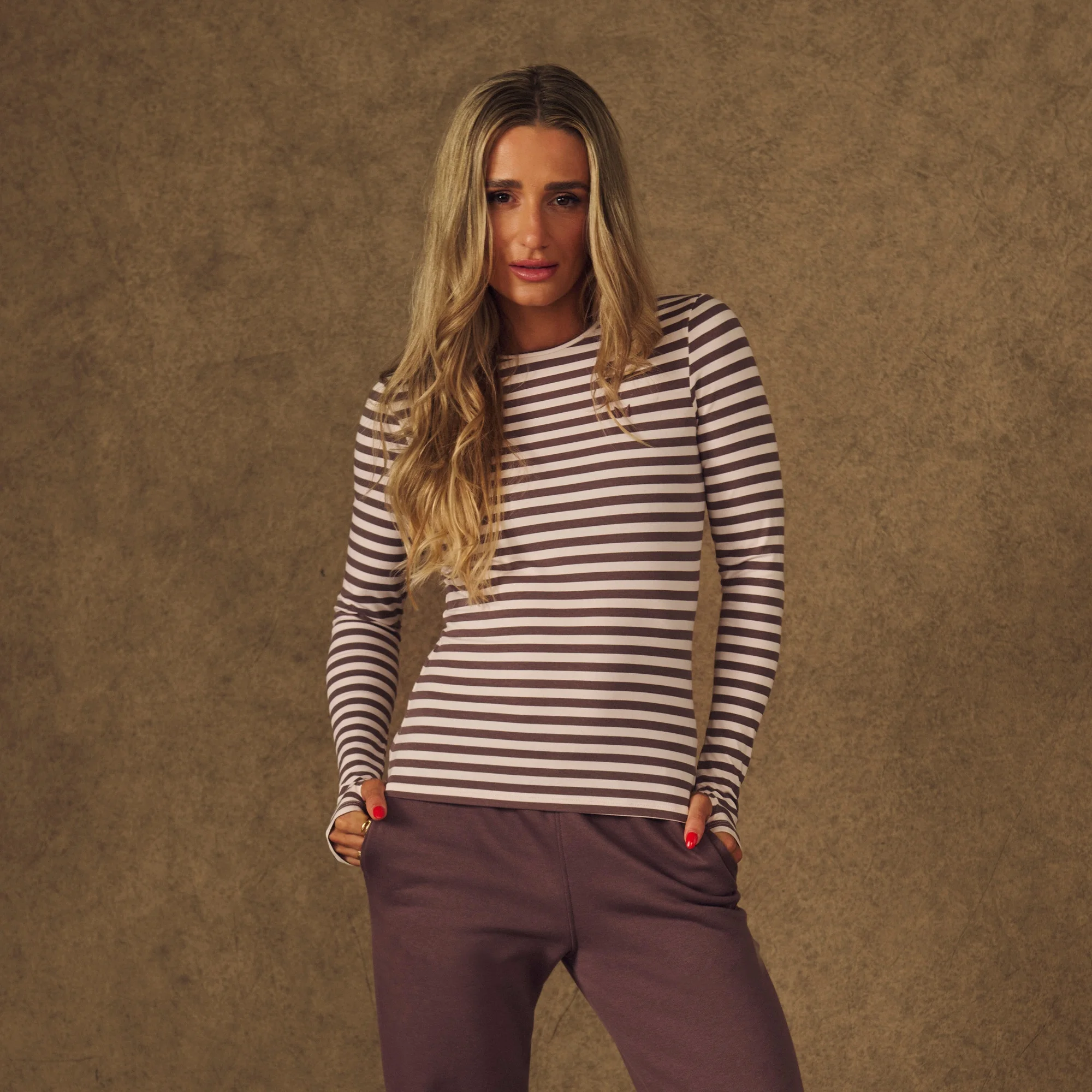 MP Women's X Tatiana Shirt met lange mouwen en duimgaten - Bleekroze - XS Afbeelding 1