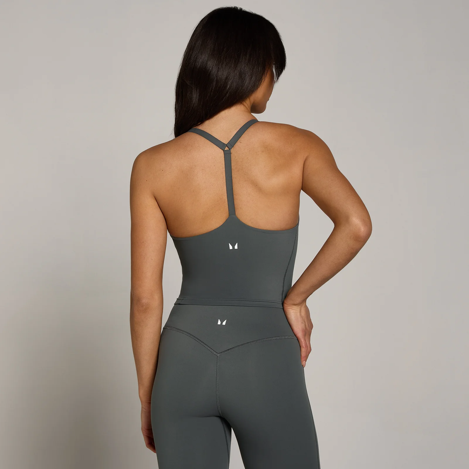 MP Women's Tempo Strappy Racerback Vest - Dark Grey - S Afbeelding 1