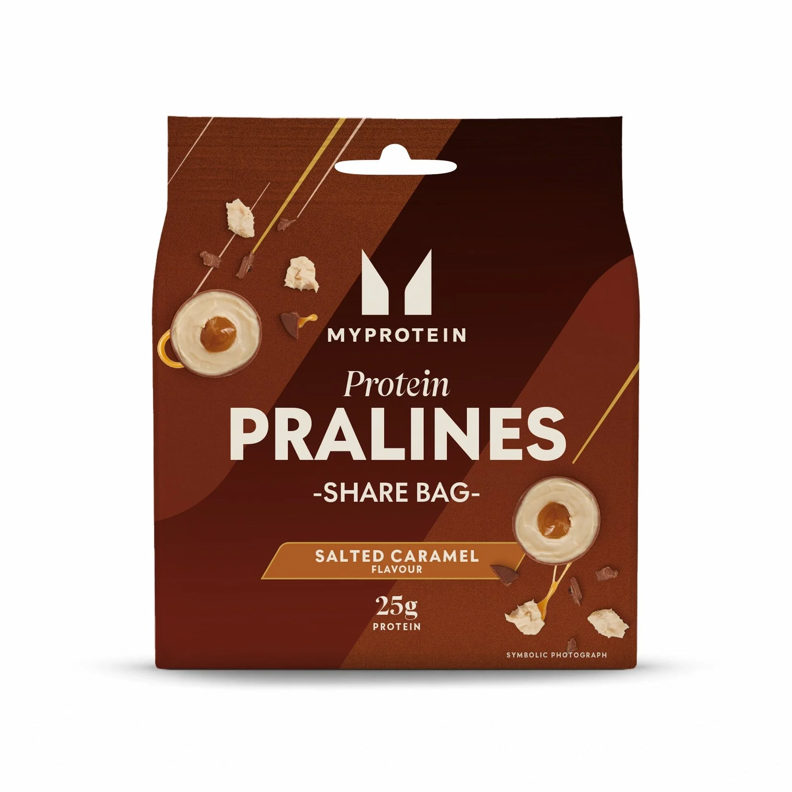 Protein Pralines Share Bag - 1item - Zoute Karamel Afbeelding 1