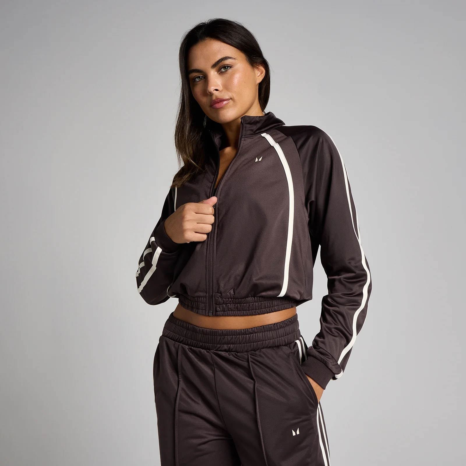 MP Women's Tricot Trainingsjack - Cacao/Vanille - M Afbeelding 1