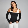 MP Dames Tempo Off The Shoulder LS Top - Zwart