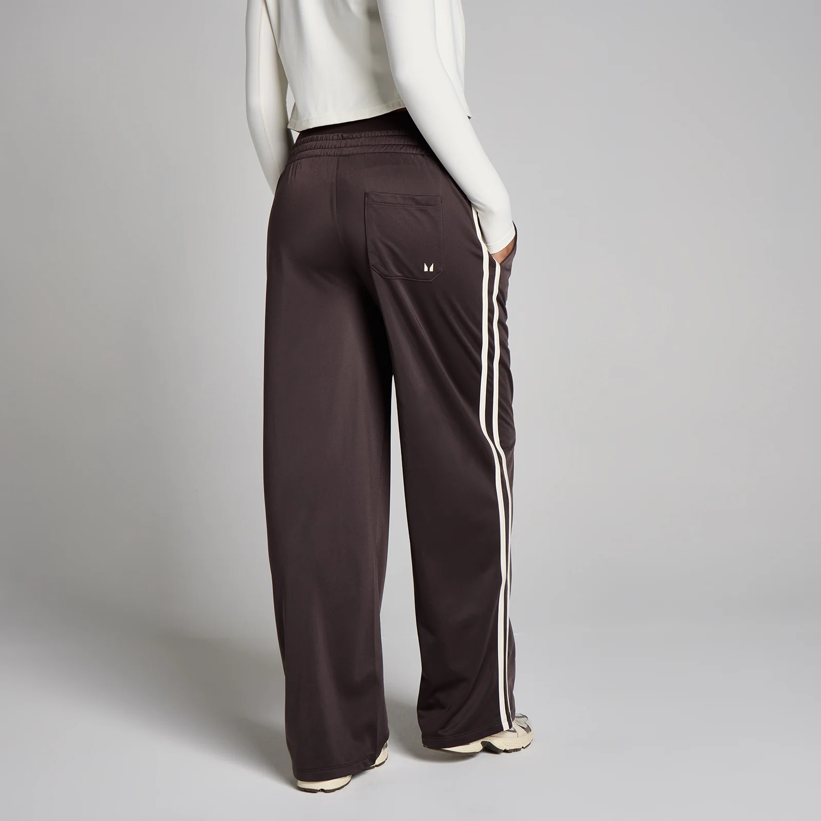 MP Women's Tricot Track Rechte Pijp Joggingbroek - Cacao/Vanille - XS Afbeelding 1