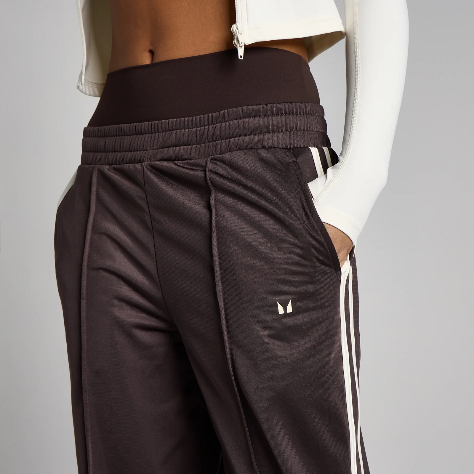MP Women's Tricot Track Rechte Pijp Joggingbroek - Cacao/Vanille - XS Afbeelding 4