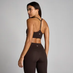 MP Women's Tempo Strappy Racerback Sport-bh - Cacao - Size S