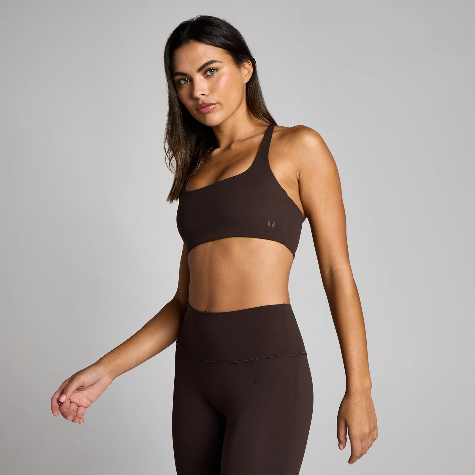 MP Women's Tempo Strappy Racerback Sport-bh - Cacao - S Afbeelding 2