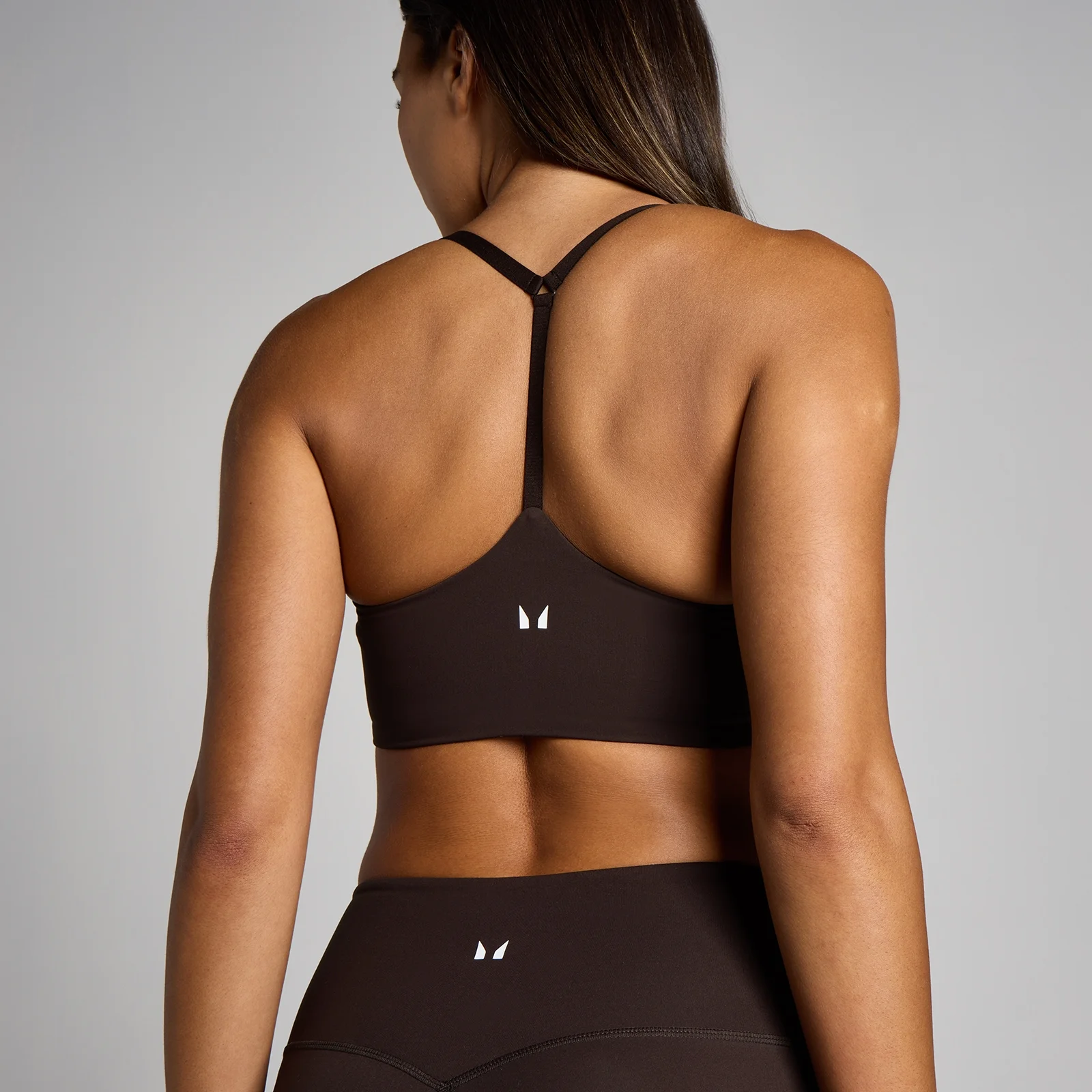 MP Women's Tempo Strappy Racerback Sport-bh - Cacao - S Afbeelding 4