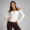 MP Dames Tempo Off The Shoulder LS Top - Vanille