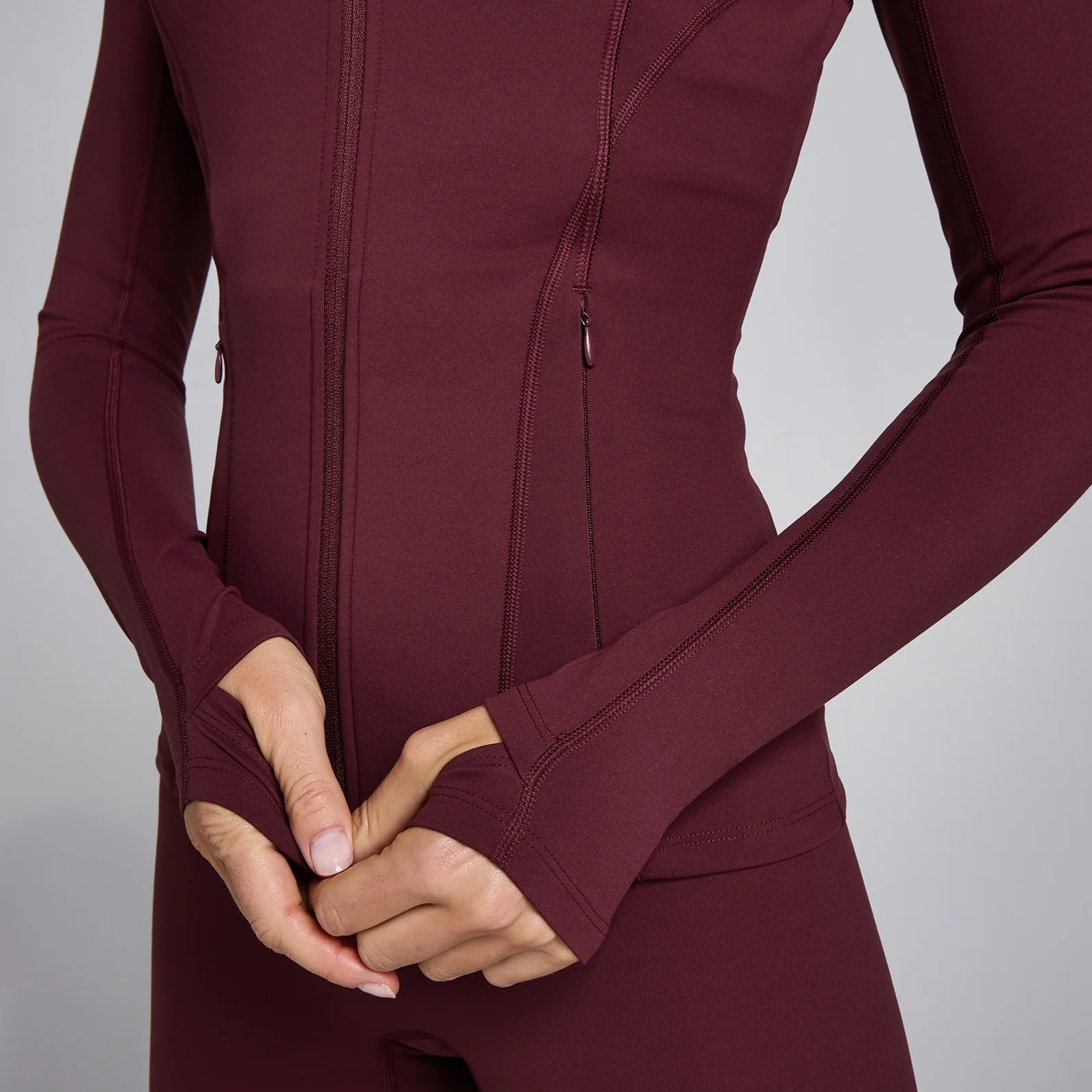 MP Women's SculptForm Jas met Rits - Diep Bessenwijn - XS Afbeelding 4