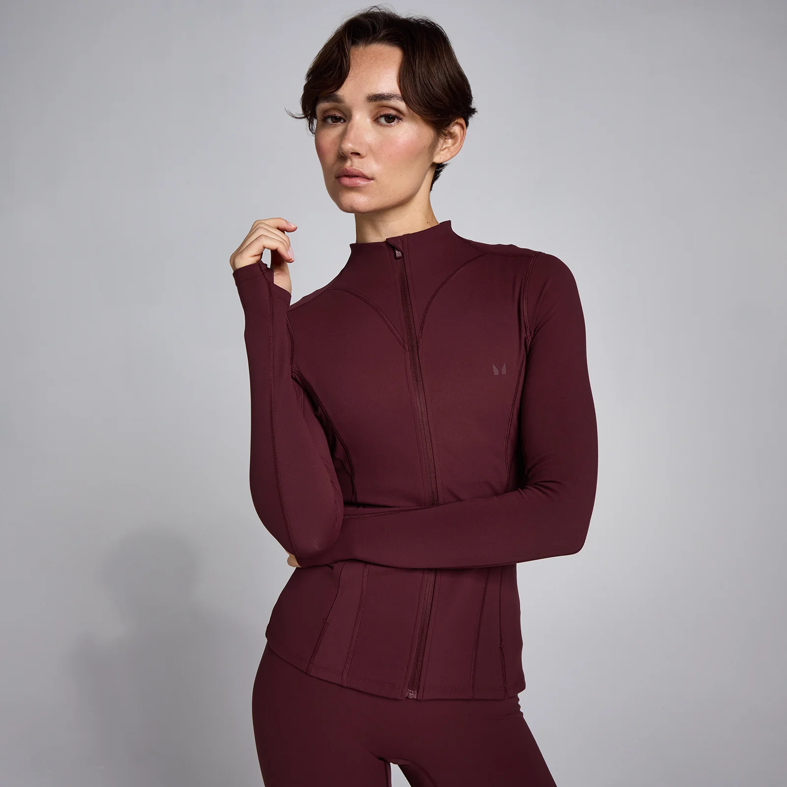 MP Women's SculptForm Jas met Rits - Diep Bessenwijn - XS Afbeelding 1
