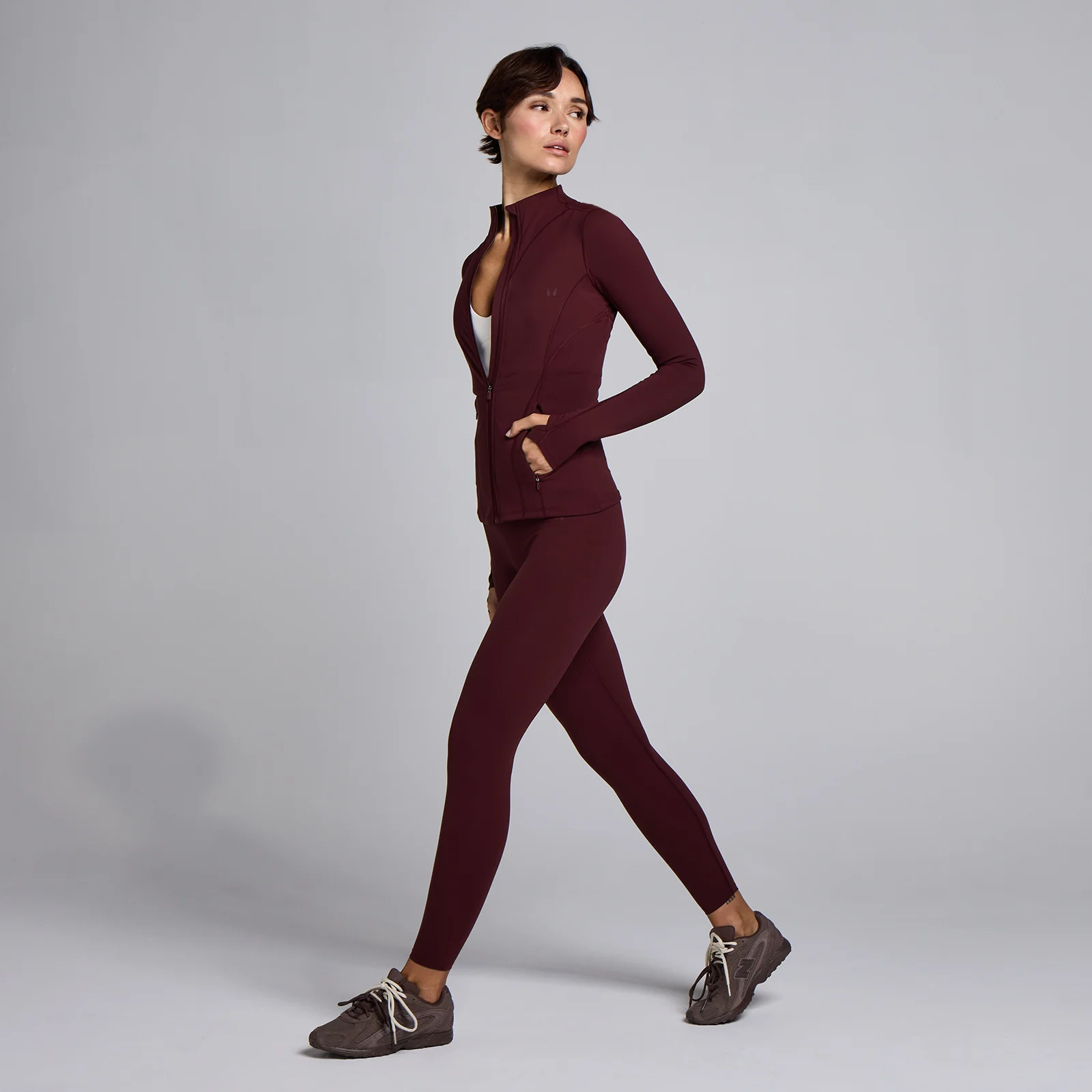 MP Women's SculptForm Jas met Rits - Diep Bessenwijn - XS Afbeelding 3