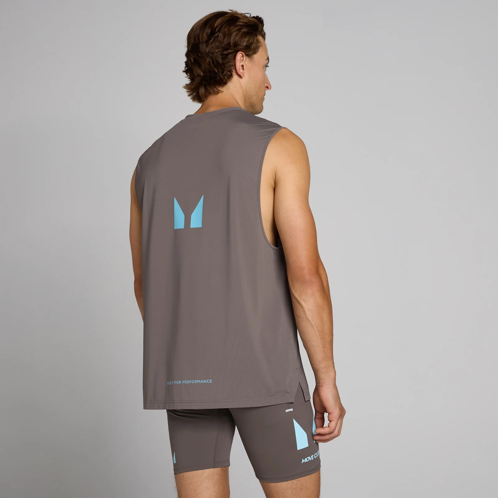 MP Men's Hybrid Mesh Tank - Asgrijs - XXL Afbeelding 1