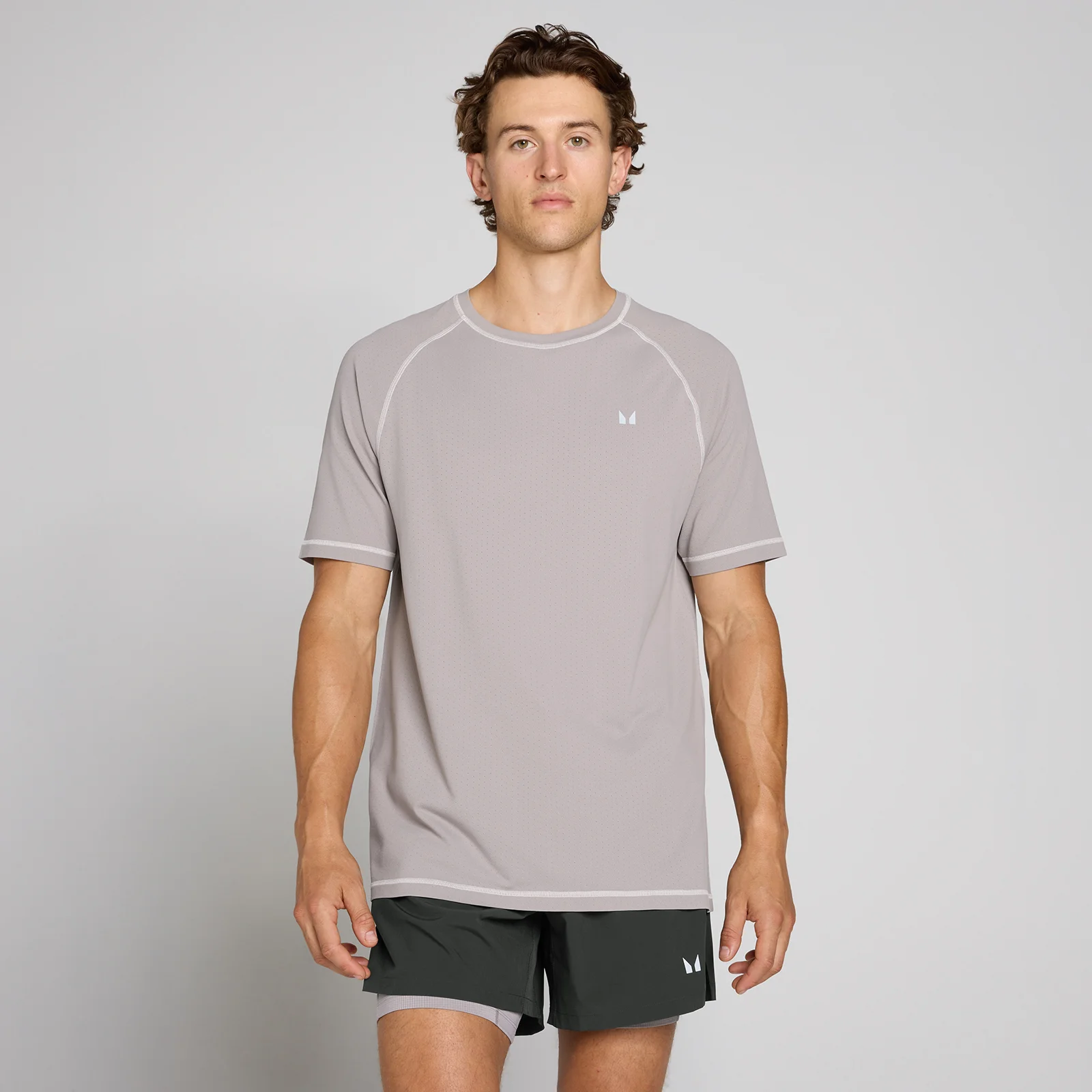 MP Velocity Ultra Seamless T-shirt voor heren - Champignon - XS Afbeelding 1