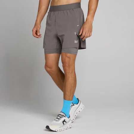 MP Hybrid Lightweight 5" 2-in-1 Short voor heren - Asgrijs