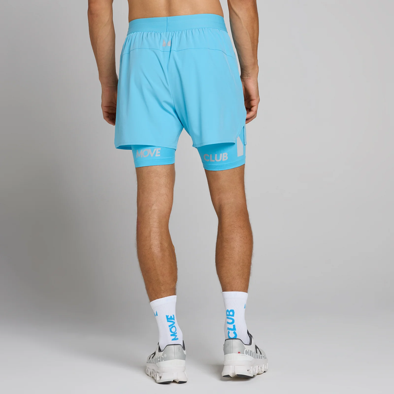 MP Heren Hybrid Lightweight 5" 2-in-1 Short - Cerulaanblauw - XS Afbeelding 1