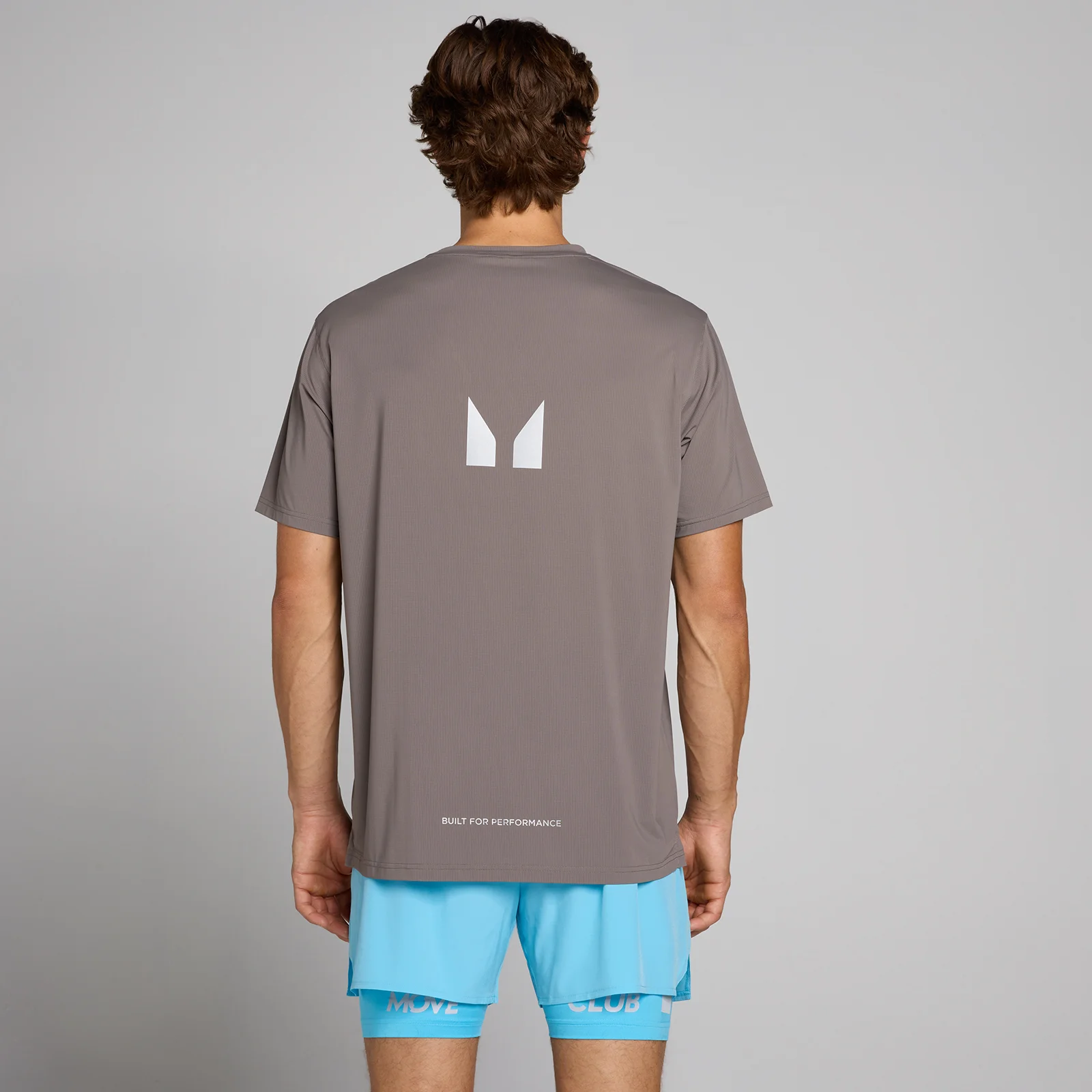 MP Hybrid Mesh T-shirt voor heren - Asgrijs - XS Afbeelding 1