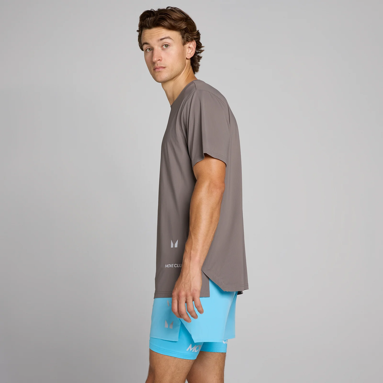 MP Hybrid Mesh T-shirt voor heren - Asgrijs - XS Afbeelding 2