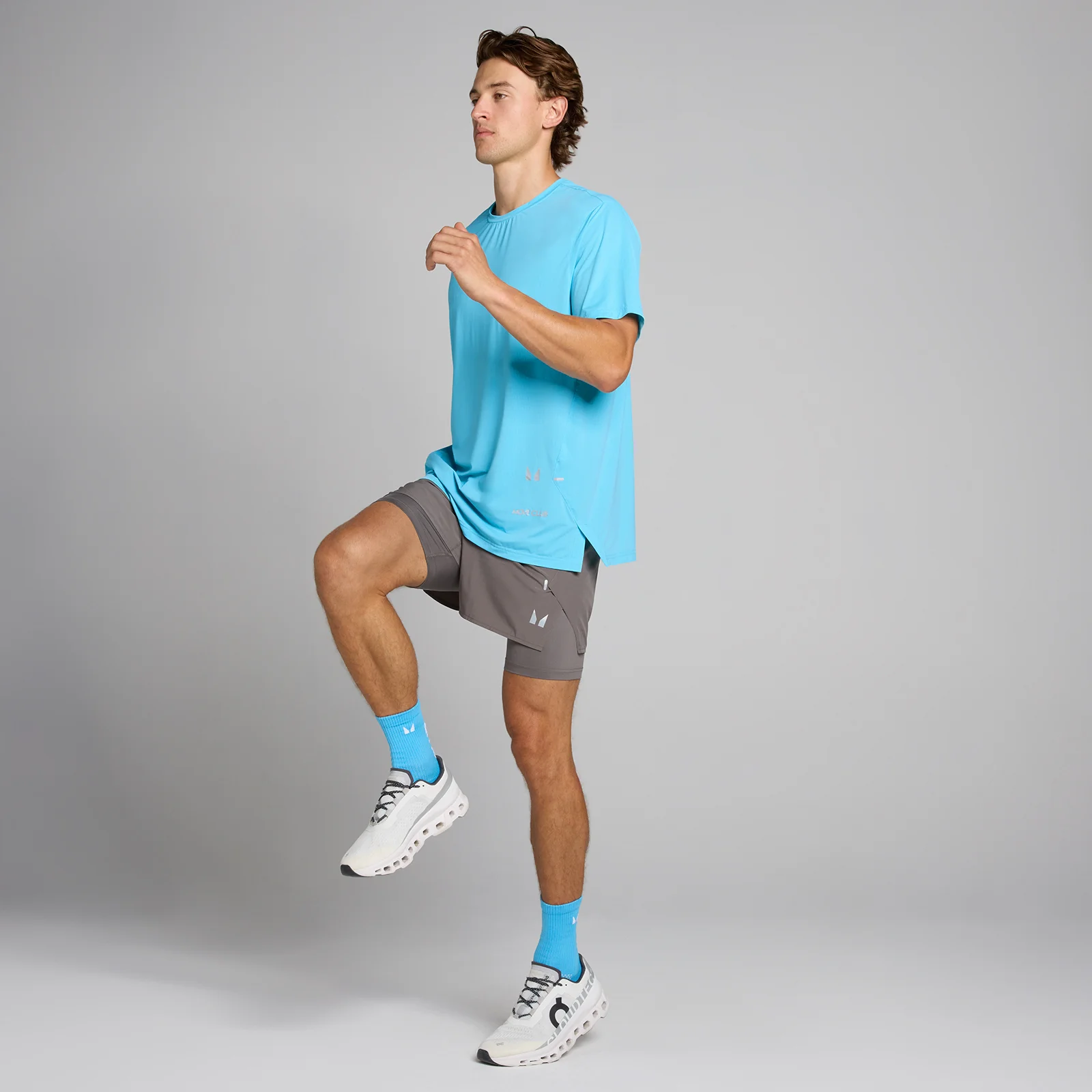 MP Hybrid Mesh T-shirt voor heren - Hemelsblauw - XS Afbeelding 3