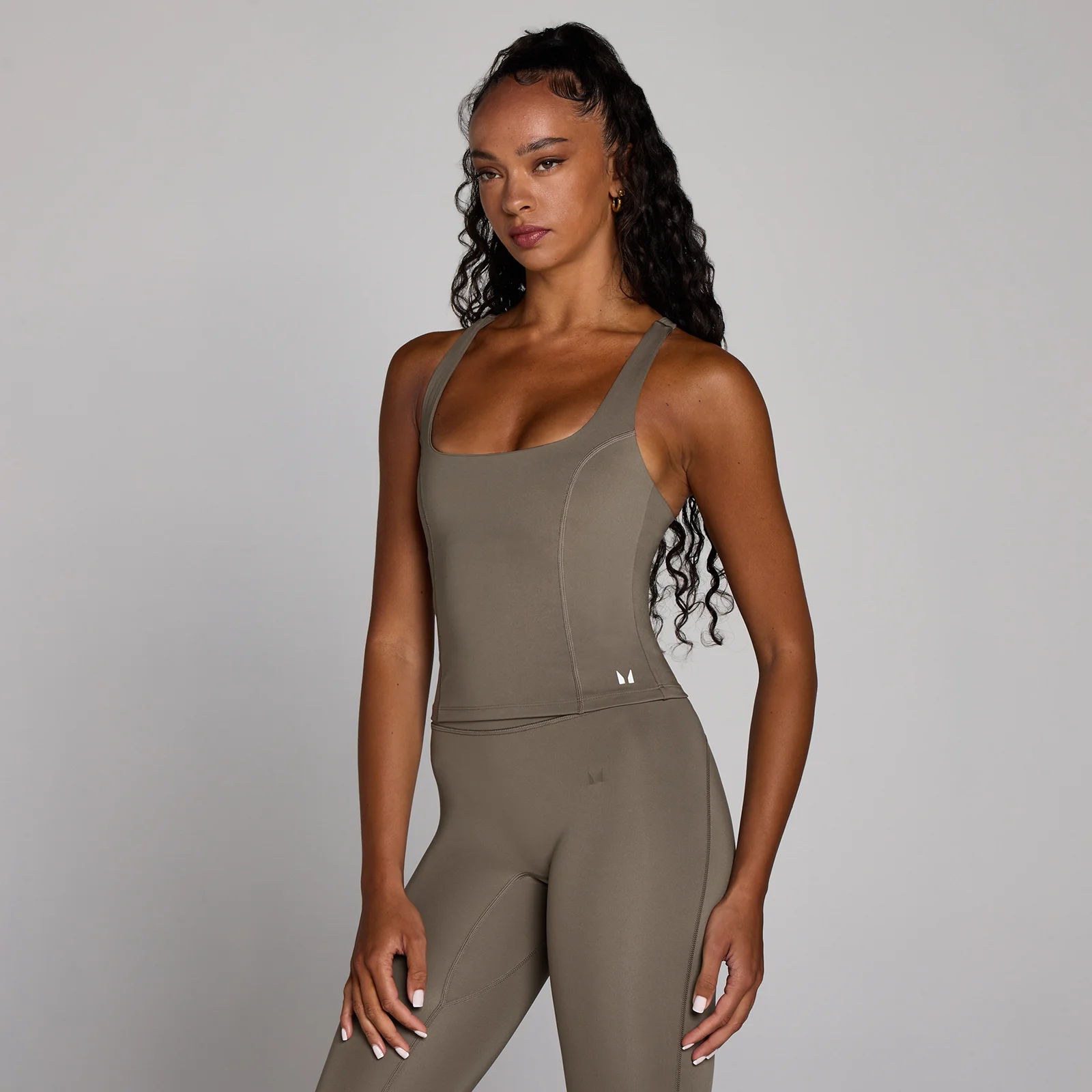 MP Women's Training Racer Back Vest - Espresso - M Afbeelding 1
