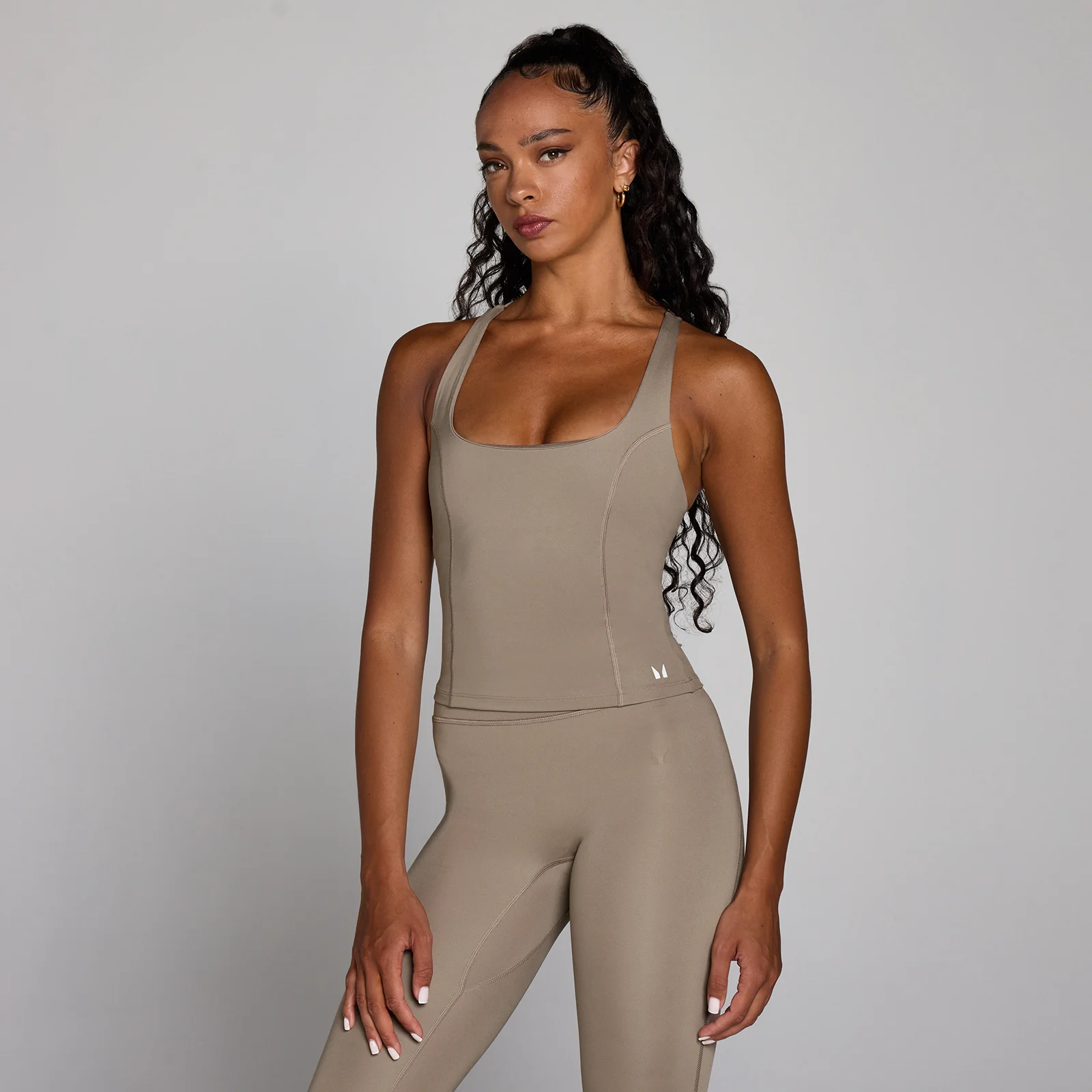 MP Women's Training Racer Back Vest - Light Taupe - M Afbeelding 1