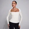 MP Dames SculptForm Vierkante Hals Longsleeve Top - Parel