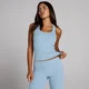 MP Dames Geribd Tanktop Met Ingebouwde Bh - Denimblauw