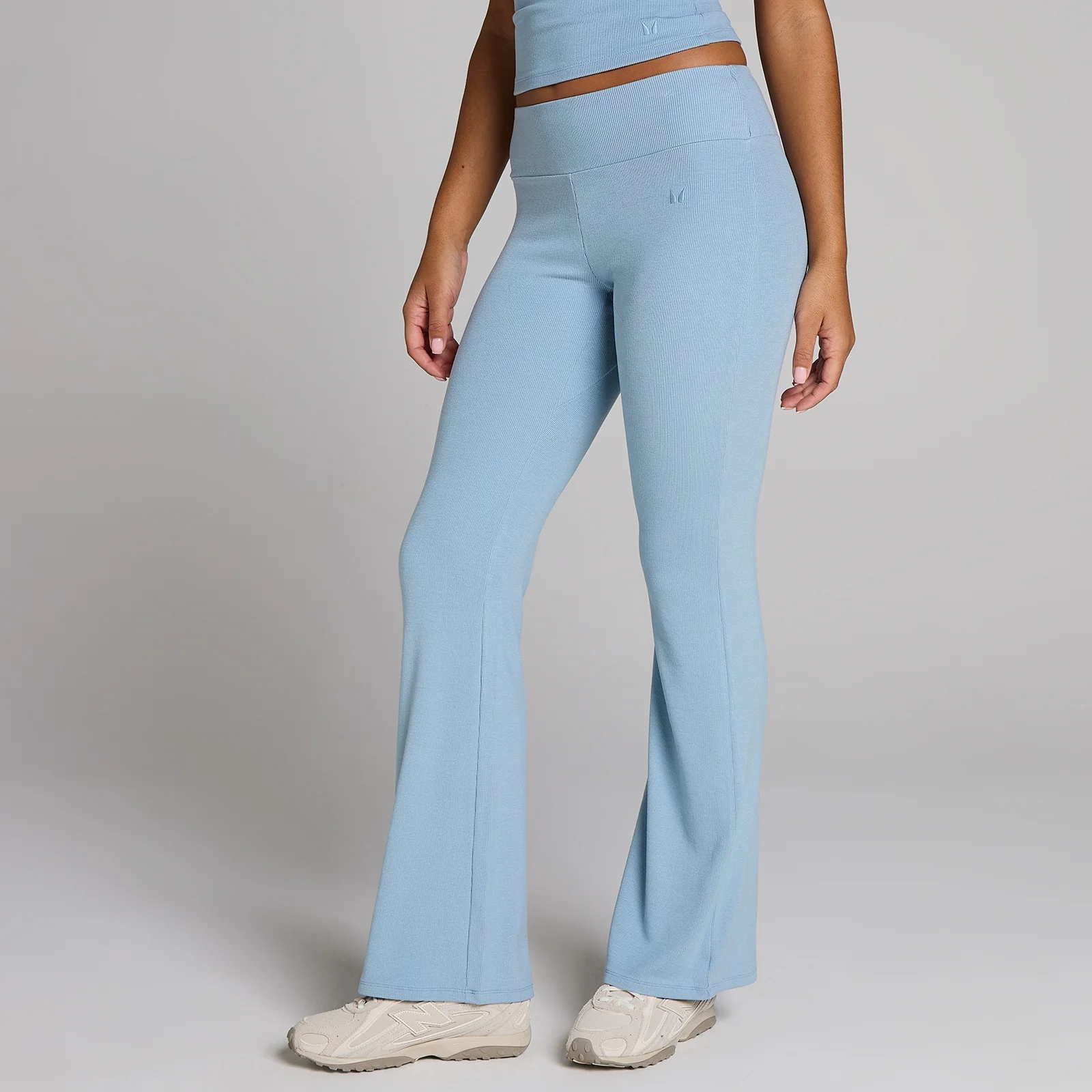 MP Dames Geribd Flared Legging - Denimblauw - XS Afbeelding 1