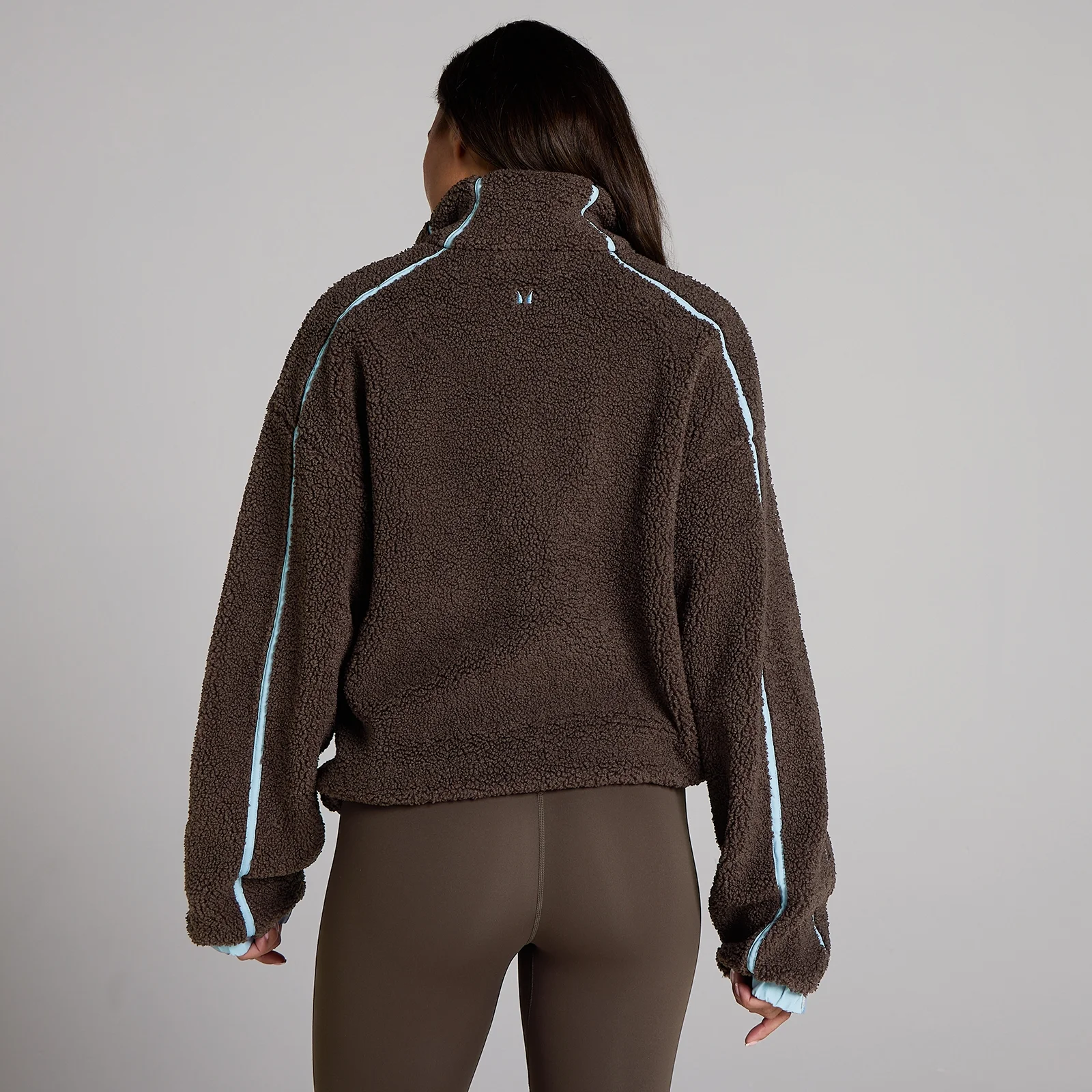 MP Damesfleece Binding Zip Through Jacket - Chocolade - XS Afbeelding 2