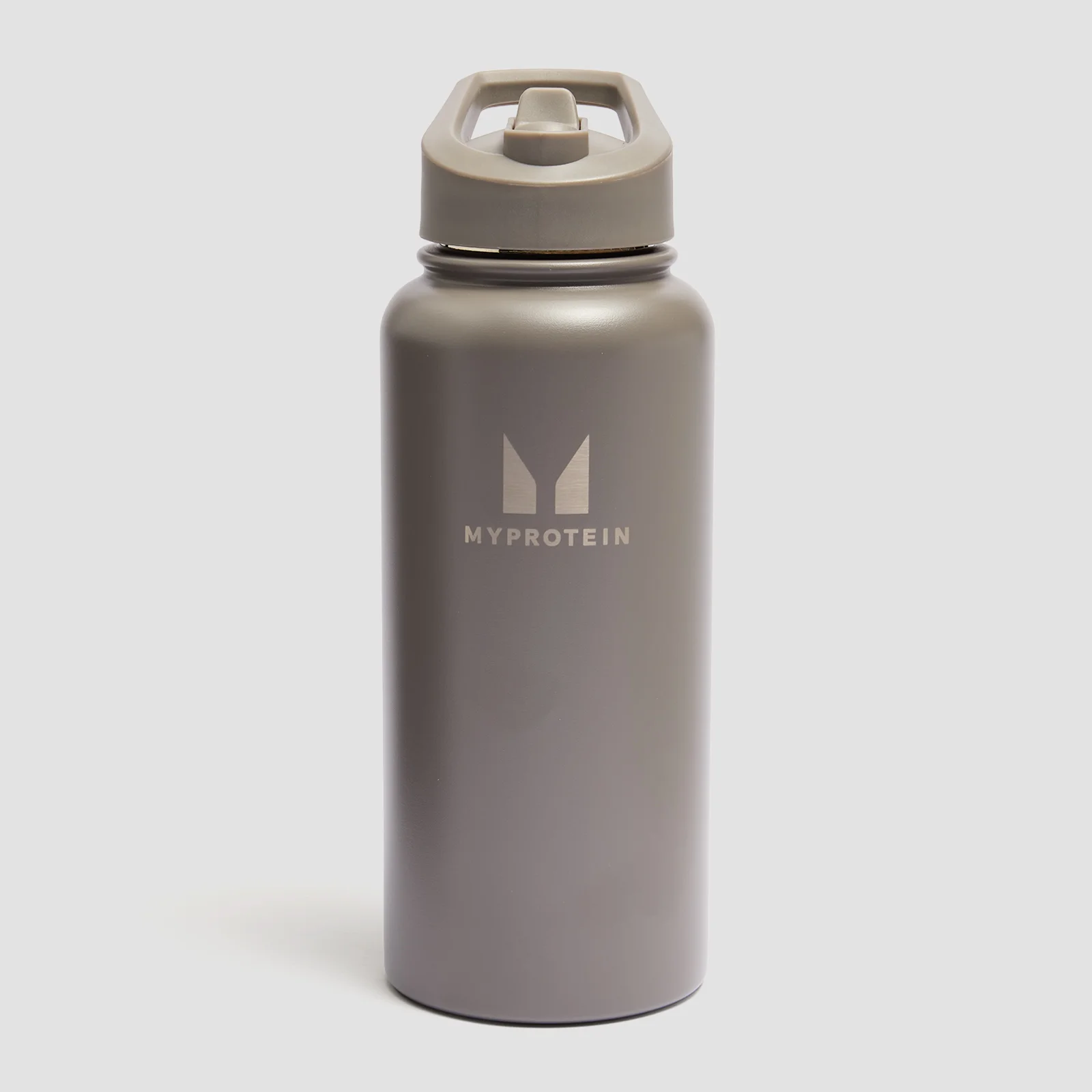 Myprotein Gerecyclede Metalen Fles met Klaprietje 1L - Dark Truffle Afbeelding 1