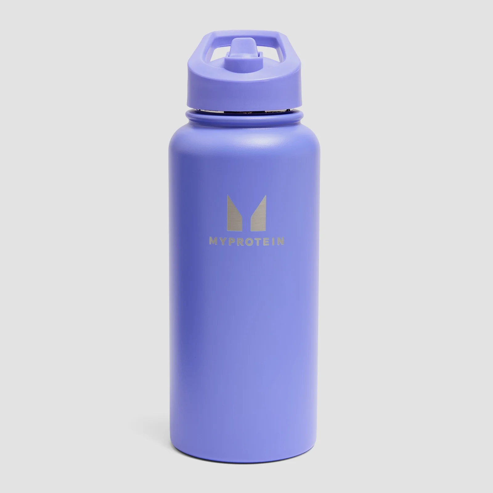 Myprotein Gerecyclede Metalen Fles met Klaprietje 1L - Power Indigo Afbeelding 1