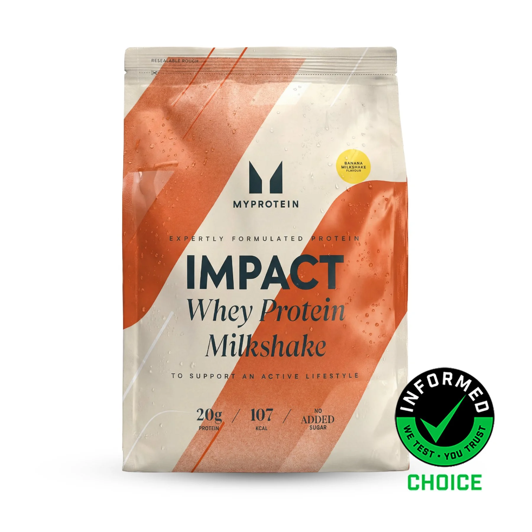 Impact Whey Protein - 120servings - Banana (Milkshake) Afbeelding 1