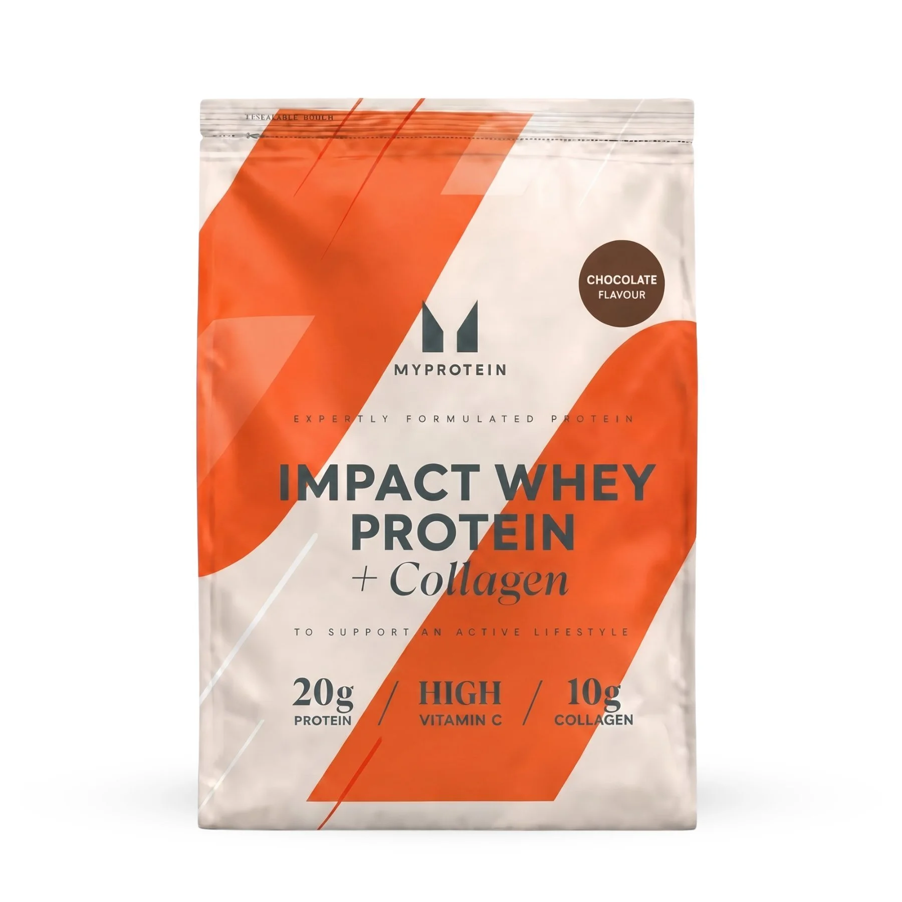 Impact Whey Protein - 3750g - 150servings - Chocolate (+Collagen) Afbeelding 1