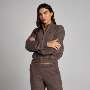 MP Women's Soft Touch Zip Through Bomberjack - Cacao Gemêleerd - Size S