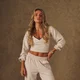 MP Women's X Tatiana Soft Touch Longsleeve Top Met Strikdetail - Havermout