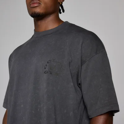 MP X Gold's Heren Washed Graphic Oversized T-shirt - Washed Coal - XS Afbeelding 6