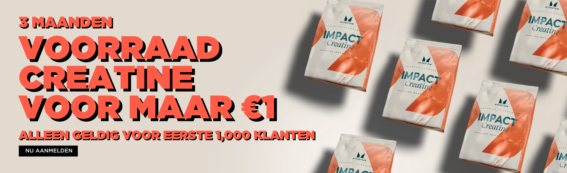 3 Maanden Voorraad Creatine Voor maar €1 | Eerste 1,000 Klanten | Nu Aanmelden