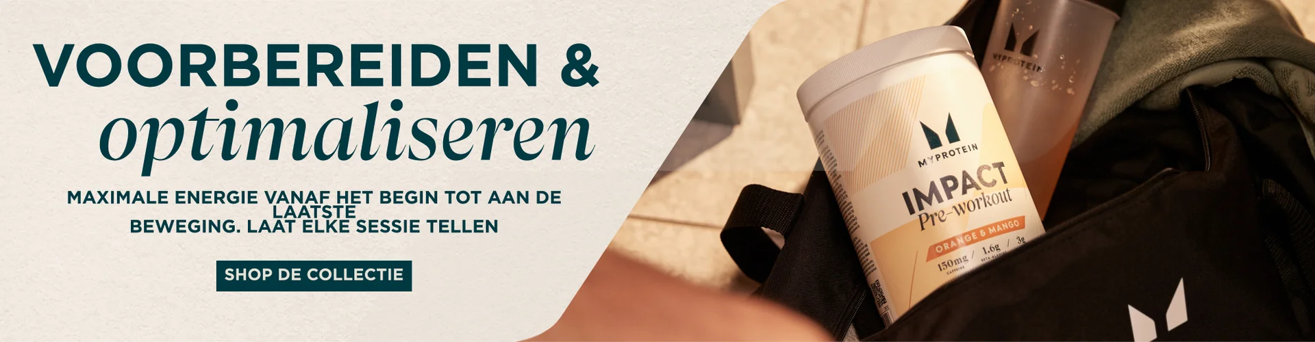 Voorbereiden & Optimaliseren. Maximale energie vanaf het begin tot aan de laatste beweging. Laat elke sessie tellen.
